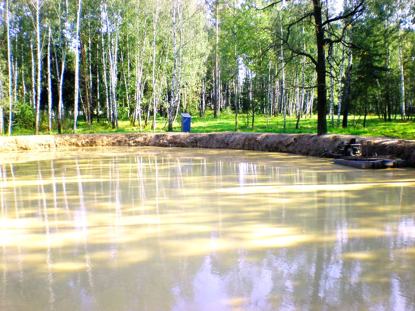 Восстановление пруда по улице Святоникольской в городе Балашиха.
